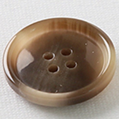 HR빅버튼 마니 단추 25mm, 브라운, 12개입