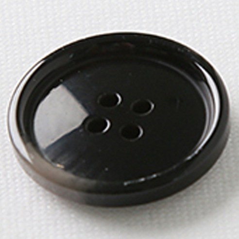 HR빅버튼 마니 단추 25mm, 블랙, 12개입