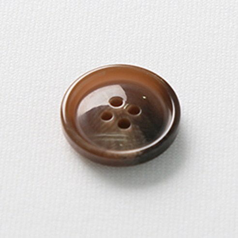 HR빅버튼 아이젠 단추 23mm, 연브라운, 4개입