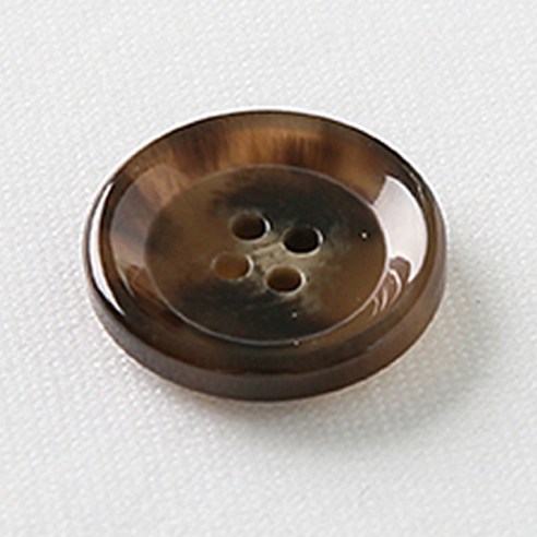 HR빅버튼 모던 단추 23mm, 브라운, 4개입