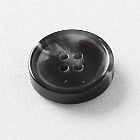 HR빅버튼 루킹 단추 18mm, 블랙, 12개입