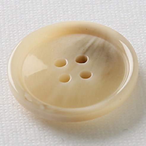 HR빅버튼 마니 단추 25mm, 연베이지, 4개입