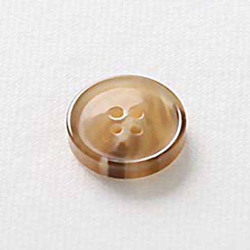 HR빅버튼 루킹 단추 18mm, 다크 베이지, 4개입