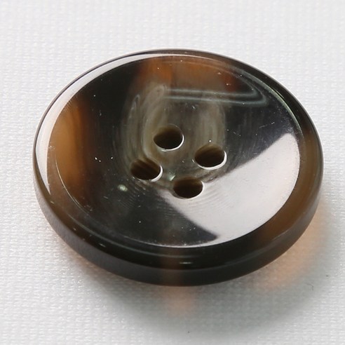 HR빅버튼 플러스접시 단추 28mm, 브라운, 8개입