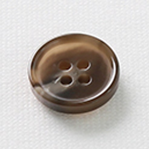 HR빅버튼 포멀 단추 18mm, 브라운, 12개입