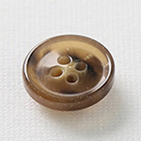 HR빅버튼 잡스 단추 18mm, 브라운, 4개입