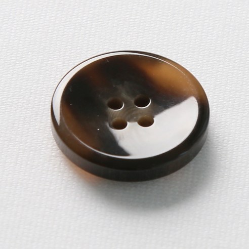 HR빅버튼 플러스접시 단추 23mm, 브라운, 12개입