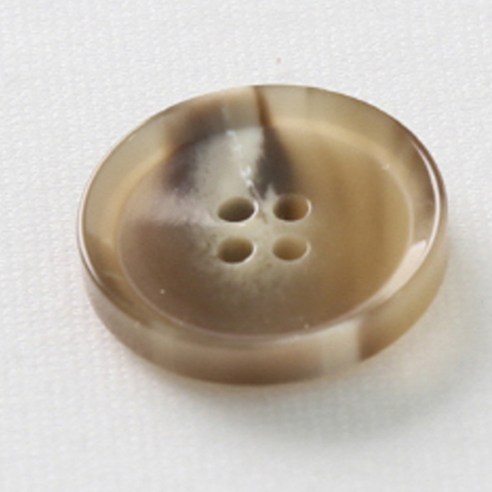 HR빅버튼 플레코 단추 23mm, 진베이지, 4개입