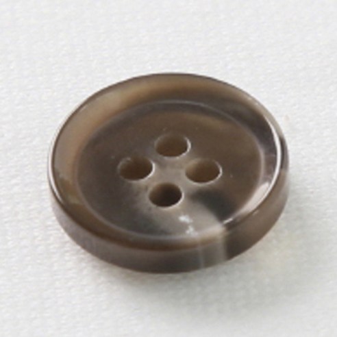 HR빅버튼 플레코 단추 15mm, 브라운, 12개입