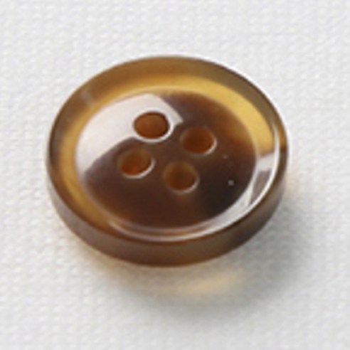 HR빅버튼 호각 단추 18mm, 중브라운, 12개입
