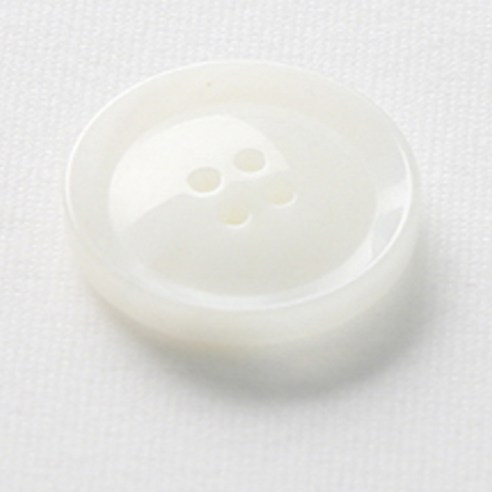HR빅버튼 호각 단추 28mm, 화이트, 4개입