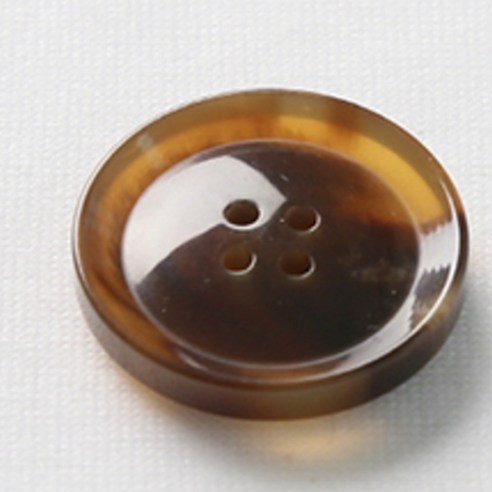 HR빅버튼 호각 단추 28mm, 중브라운, 12개입