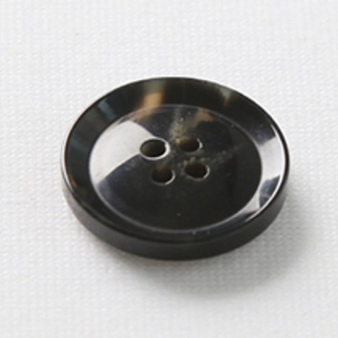 HR빅버튼 호각 단추 21mm, 블랙, 8개입