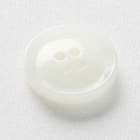HR빅버튼 호각 단추 21mm, 화이트, 4개입