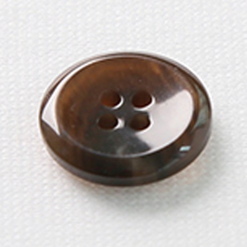 HR빅버튼 천사테 단추 18mm, 중브라운, 8개입