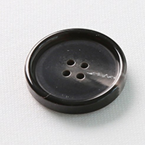 HR빅버튼 포멀 단추 28mm, 블랙, 4개입