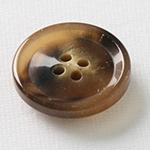 HR빅버튼 잡스 단추 21mm, 브라운, 12개입