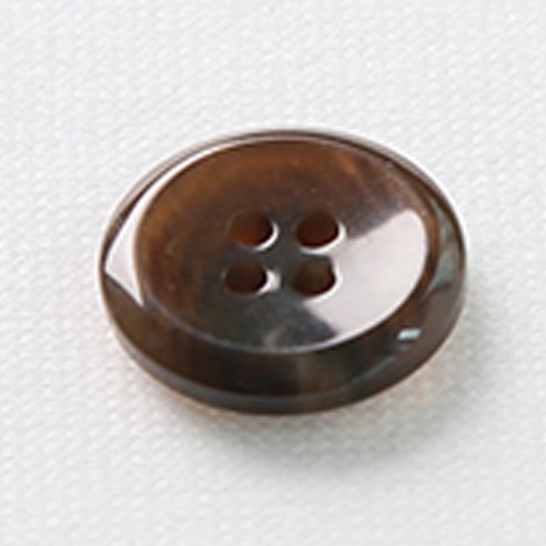 HR빅버튼 천사테 단추 18mm, 중브라운, 12개