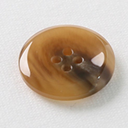 HR빅버튼 천사테 단추 23mm, 다크베이지, 12개입