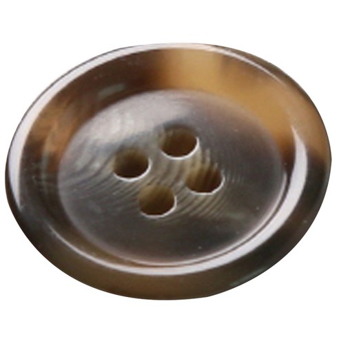 HR빅버튼 플러스 단추 18mm, 연브라운, 8개입