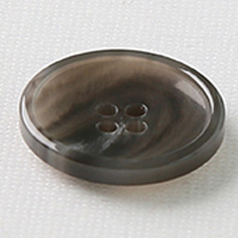 HR빅버튼 카페인 유광 단추 21mm, 그레이, 4개입