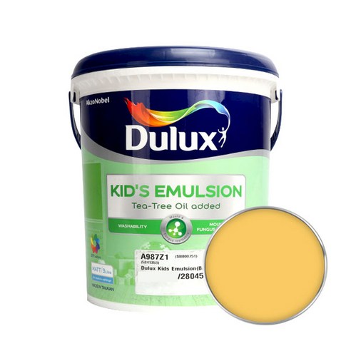 듀럭스 키즈 에멀전 무광 페인트 3L, Warm Gold