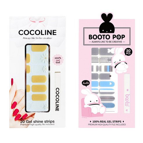코코라인 붙이는 젤네일 스트립, COCO No 131, BOOTO No 7, 1세트