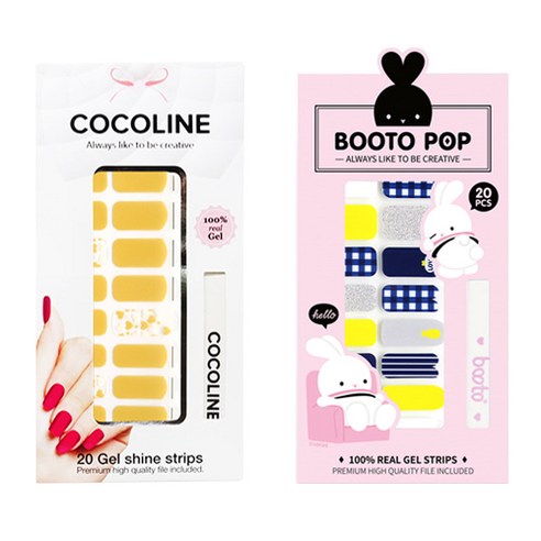 코코라인 붙이는 젤네일 스트립, COCO No 129, BOOTO No 2, 1세트