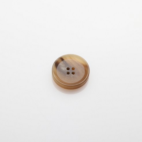 HR빅버튼 덴마크 무광 단추 25mm, 다크베이지, 8개입