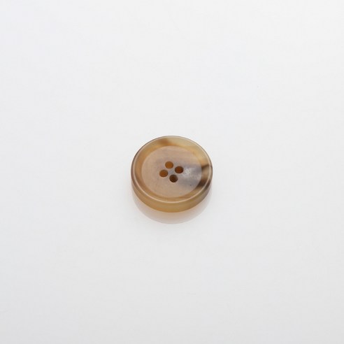 HR빅버튼 덴마크 무광 단추 21mm, 다크베이지, 4개입