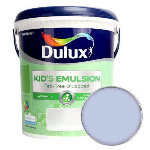 듀럭스 키즈 에멀전 무광 페인트 3L, Gorgeous Lilac, 1개