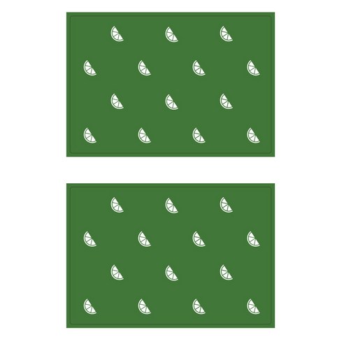 서머스트 테이블매트 오렌지 2p, 진연두, 425 x 295 mm