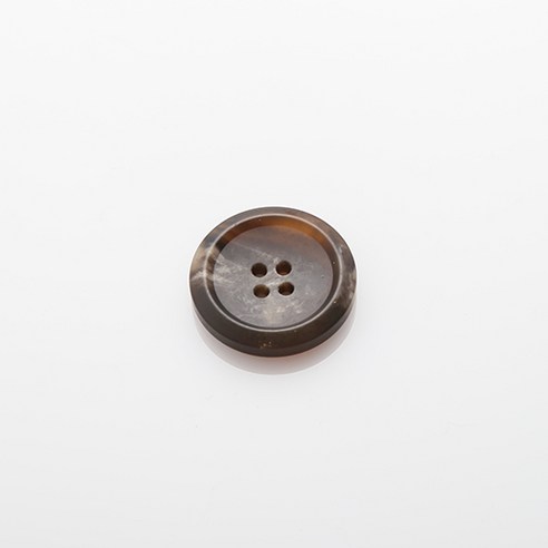 HR빅버튼 각시봉 무광 단추 30mm, 브라운, 4개입