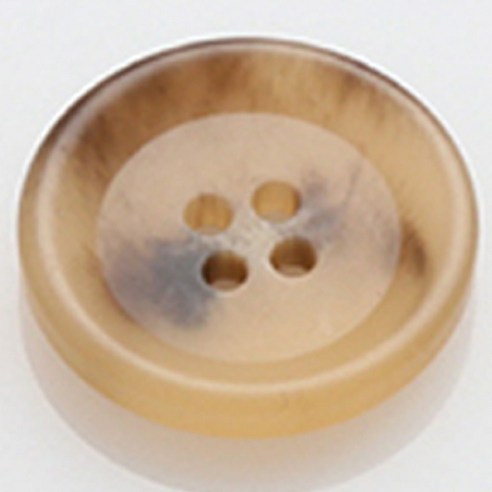 HR빅버튼 모던무광 단추 21mm, 다크베이지, 4개입