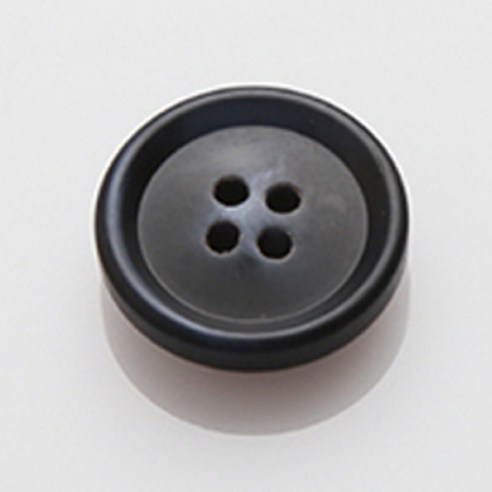 HR빅버튼 보스각테 단추 21mm, 블랙, 8개입