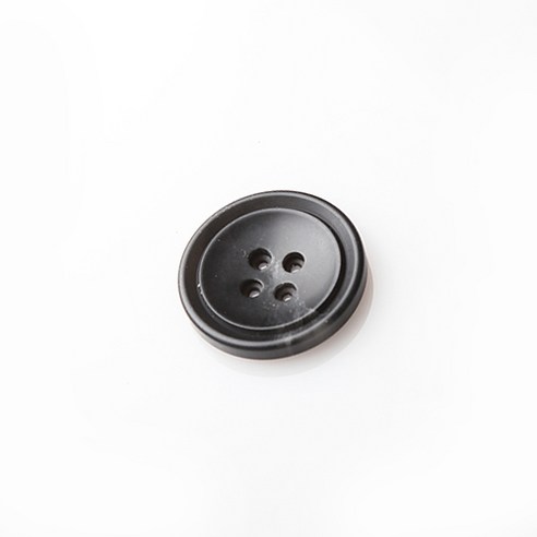 HR빅버튼 쿠바 무광 단추 30mm, 블랙, 12개입