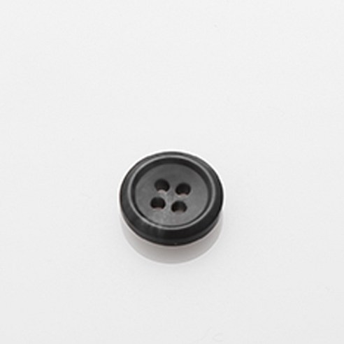 HR빅버튼 각시봉 무광 단추 18mm, 블랙, 8개입