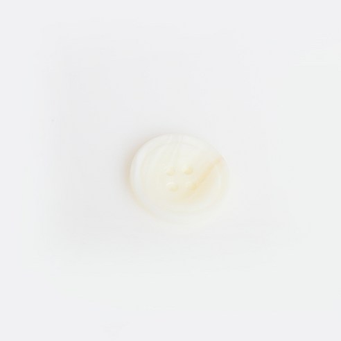 HR빅버튼 쿠바 무광 단추 25mm, 화이트, 8개입