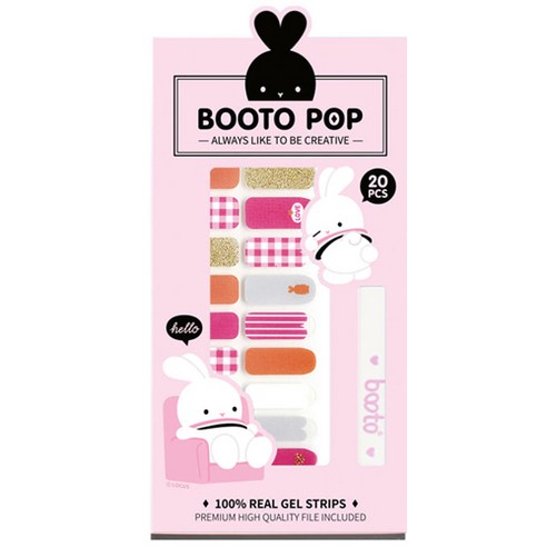 코코라인 붙이는 젤네일 스티커 BOOTO, No.17, 1세트