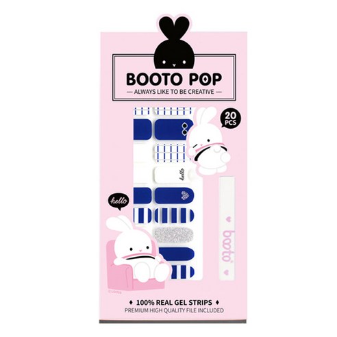 코코라인 붙이는 젤네일 스티커 BOOTO, No.8, 1세트