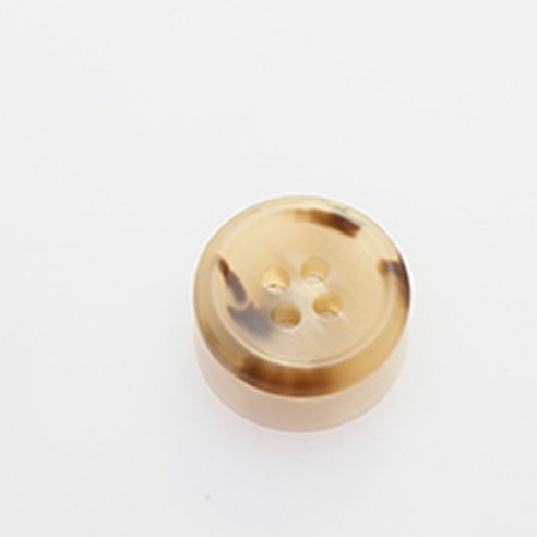 HR빅버튼 코트라무광 단추 18mm, 다크브라운, 4개입
