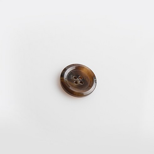 HR빅버튼 티유 단추 23mm, 브라운, 12개입