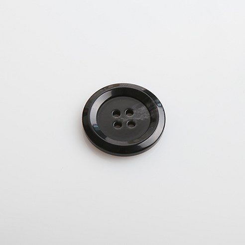 HR빅버튼 티유 단추 25mm, 블랙, 4개입