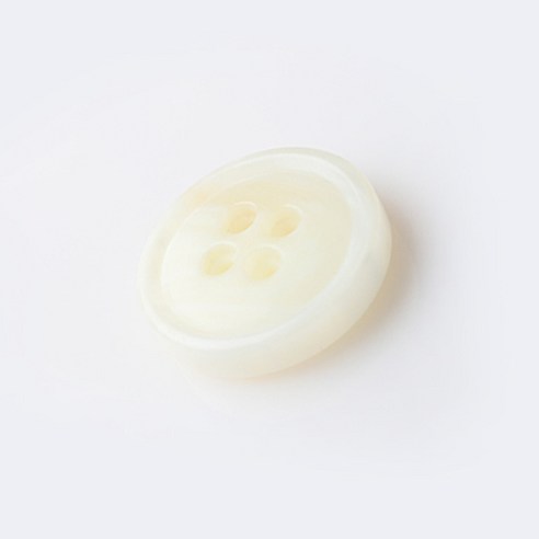 HR빅버튼 두통이 단추 30mm, 화이트, 12개입