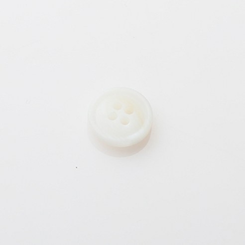 HR빅버튼 호동 무광 단추 15mm, 화이트, 4개입