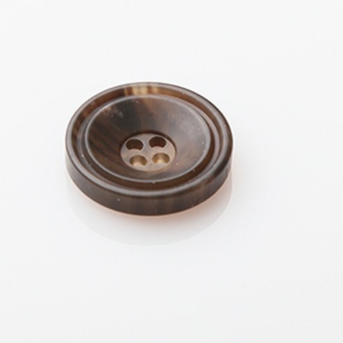 HR빅버튼 포맨 단추 21mm, 브라운, 4개입