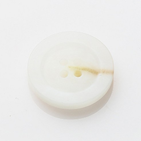 HR빅버튼 맨유 무광 단추 21mm, 화이트, 4개입