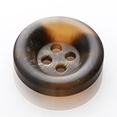 HR빅버튼 브레인 무광 단추 21mm, 선밤색, 12개입