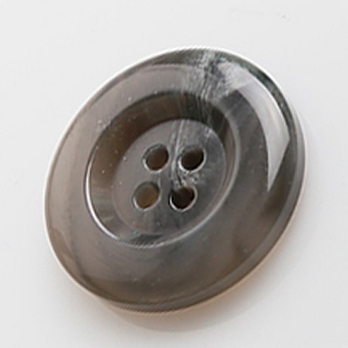 HR빅버튼 네임유광 단추 30mm, 그레이, 8개입
