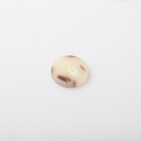 HR빅버튼 가우디 유광 단추 23mm, 라이트베이지, 12개입